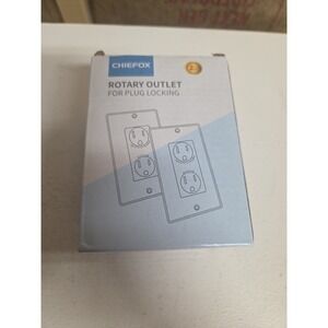 Rotary Locking Wall Plug Outlet Child Safety 2 Pack 15A 125V